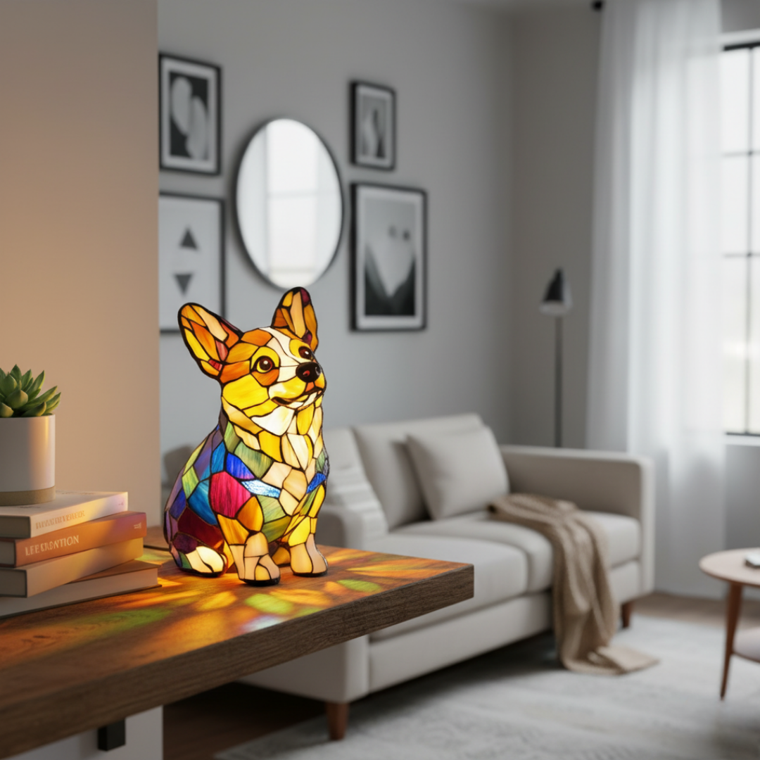 Lampada Artigianale – Graceful Corgi of Eternal Glow for a Warm Home