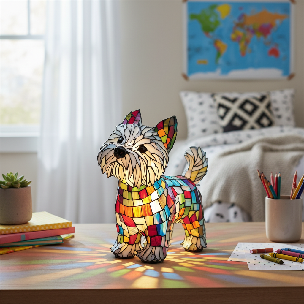 Lampada Artigianale – Kiko, the Beloved Husky of Eternal Glow, Graceful
