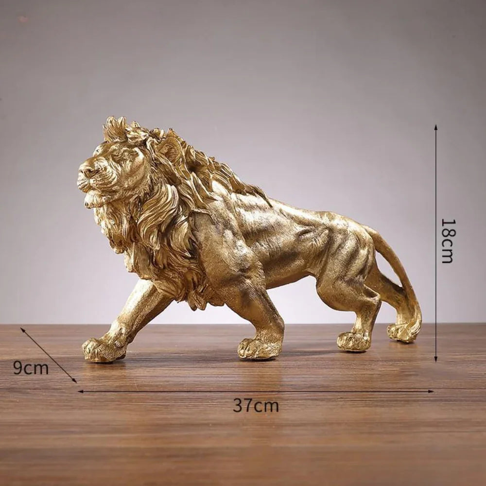 Sculpture Lion Doré - EiZak
