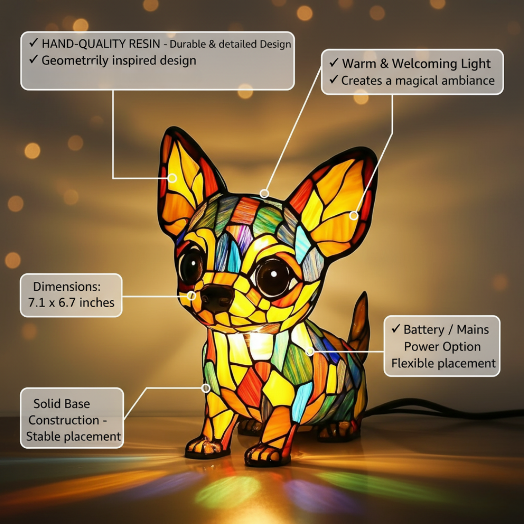 Lampada Artigianale – Charming Chihuahua Pendant