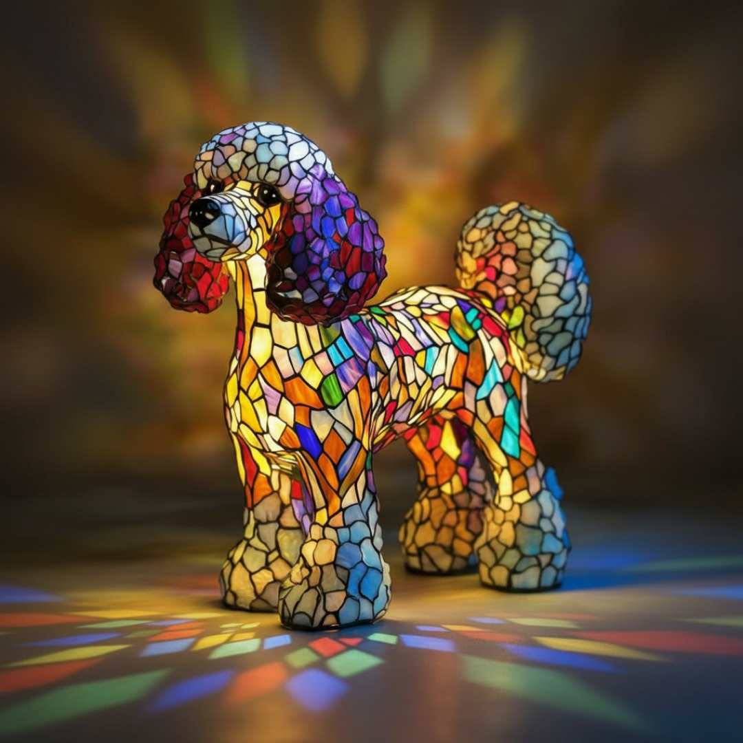 Lampada Artigianale – Aurora, the Loyal Husky of Eternal Light