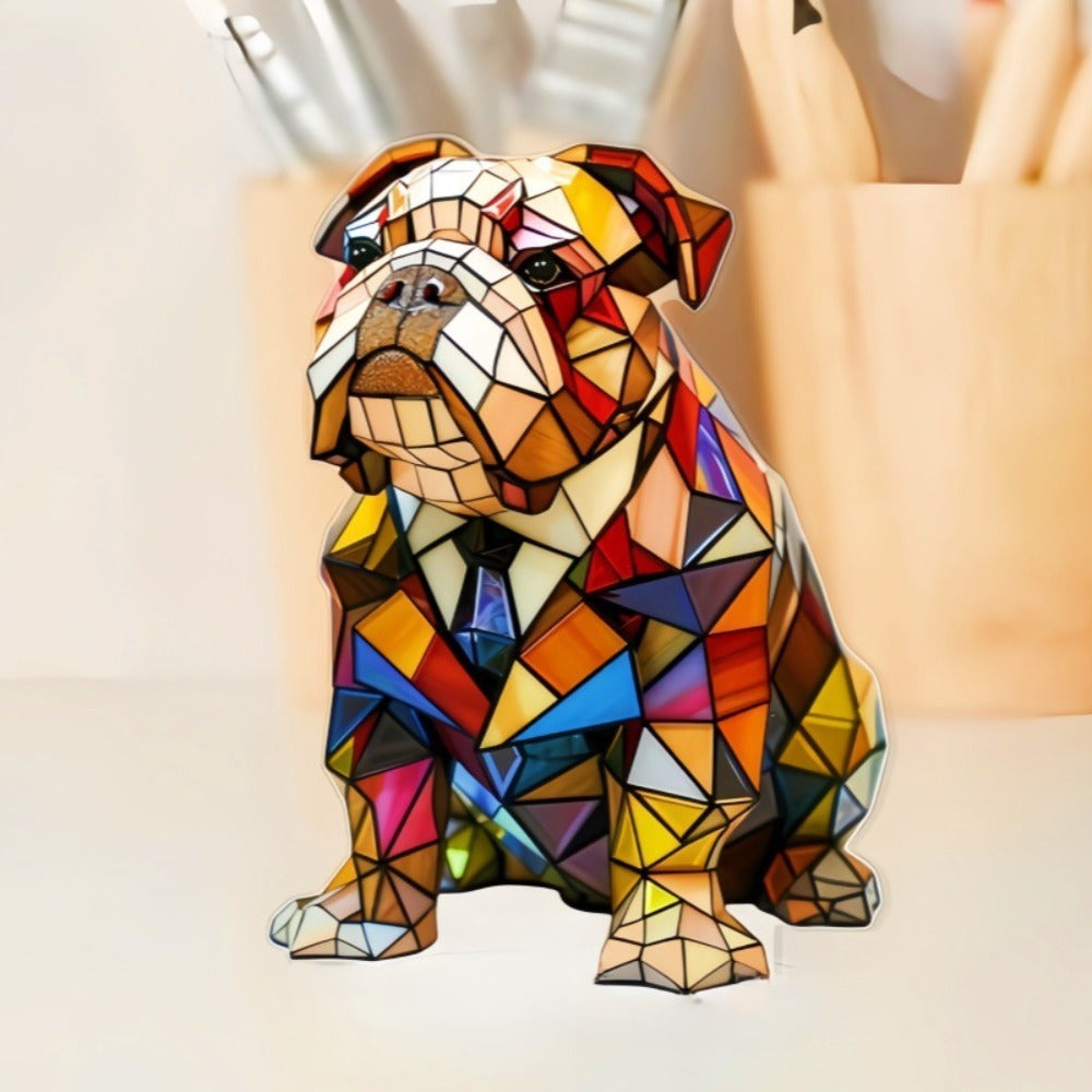 Lampada Artigianale – Elowen, the Gentle Bulldog of Eternal Light